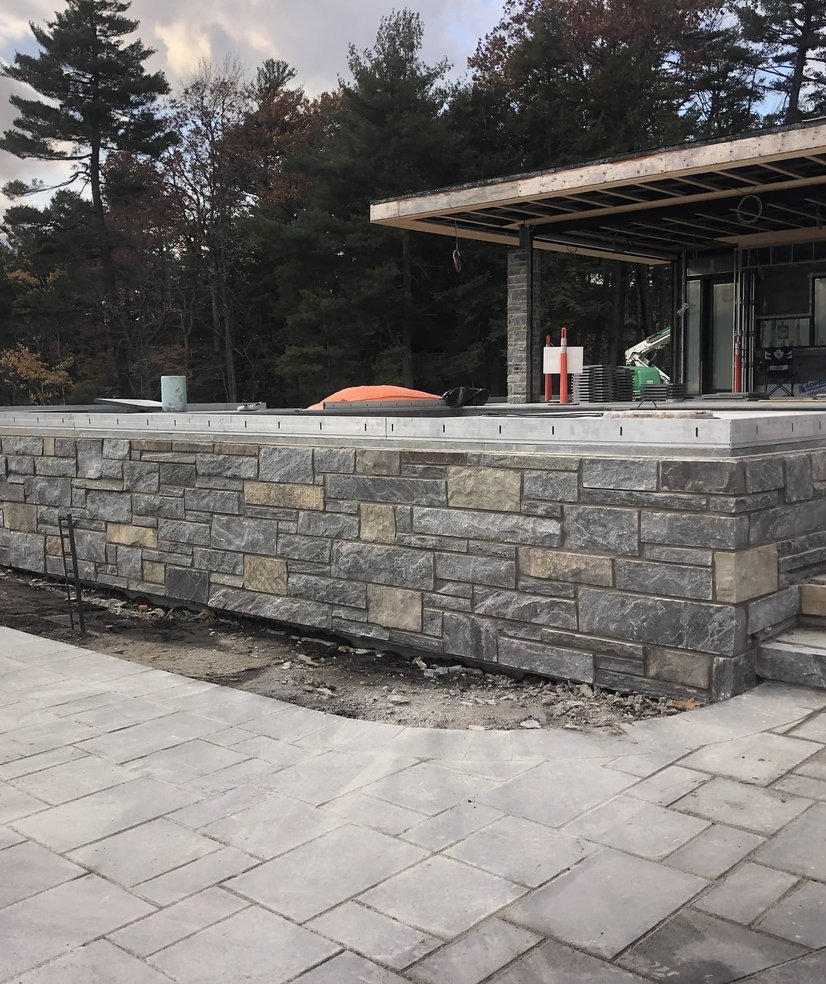natural stone retainer wall